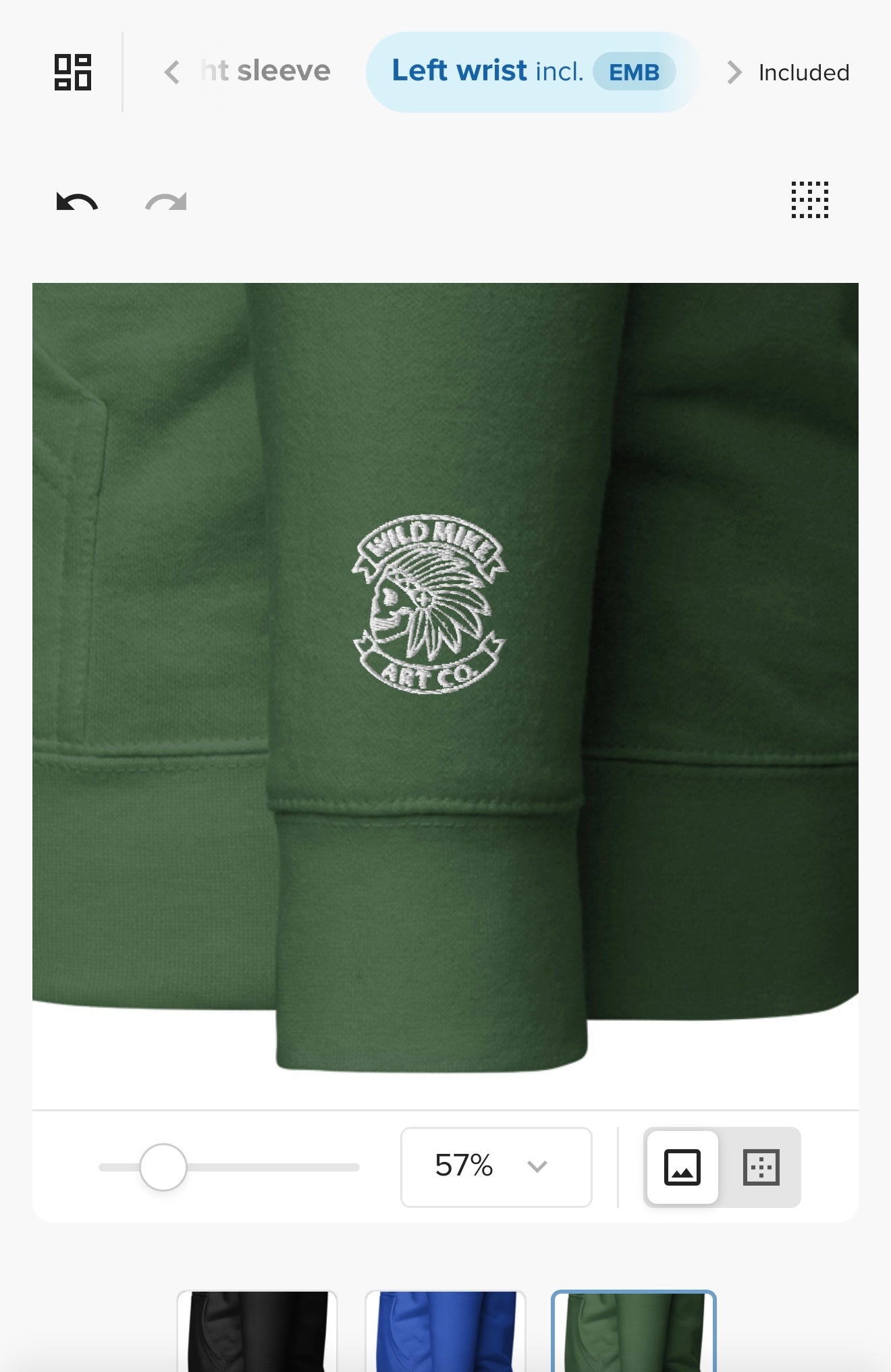 Wild Mike Hoodie + embroidered sleeve